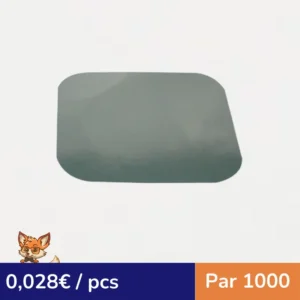 Opercule carton pour barquette aluminium 112x96mm (par 1000)