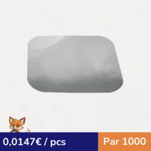 Opercule carton pour barquette aluminium 144x113mm (par 1000)