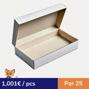 Boite plateau lunch carton blanc  320x420mm H60mm (par 25)