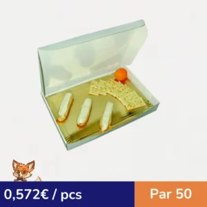 Boite traiteur carton  430x430mm H60mm (par 50)