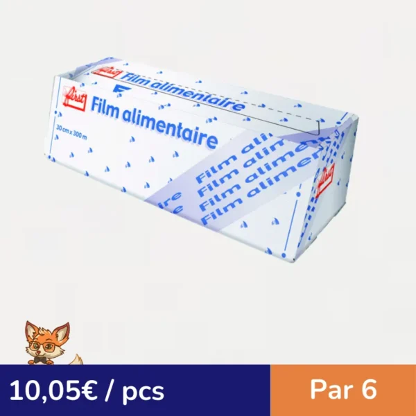 Film alimentaire PVC 300M en boite distributrice  450 (par 6)