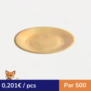 Assiette ronde en bois "Scandinavie"   H10mm (par 500)