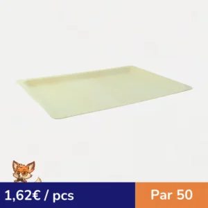 Plateau rectangulaire en bois "Scandinavie"  400x280mm H20mm (par 50)