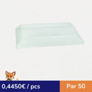Couvercle PET transparent "Scandinavie"  400x280mm H40mm (par 50)