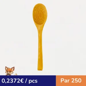 Petite cuillère bambou "Bambi"   H120mm (par 250)