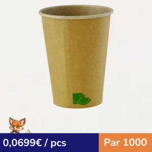 Gobelet blanc en carton   H134mm 450ml (par 1000)