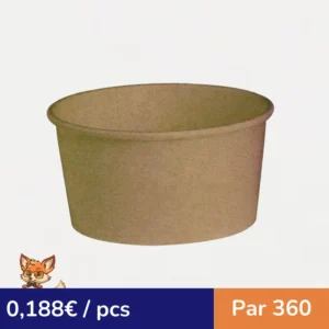 Saladier kraft "Buckaty" multi-usage  H75mm 1000ml (par 360)