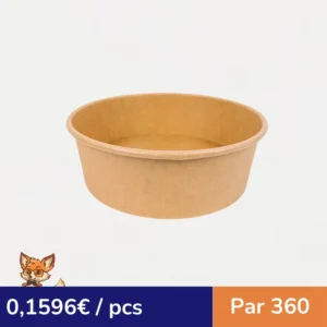 Saladier kraft "Buckaty" multi-usage  H75mm 1200ml (par 360)