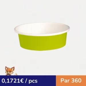 Saladier vert multi-usage "Buckaty"   H50mm 580ml (par 360)