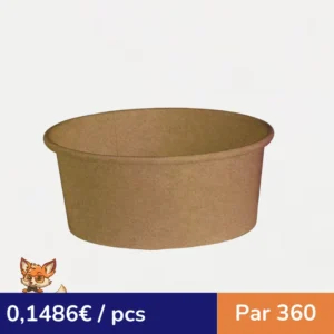 Saladier kraft "Buckaty" multi-usage  H60mm 700ml (par 360)