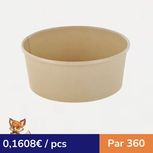 Saladier "Buckaty" multi-usage en fibre de bambou  H60mm 700ml (par 360)
