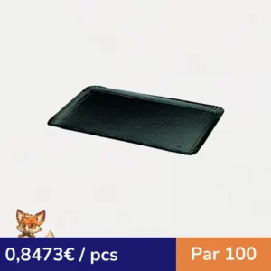 Plateau carton double face or intérieur noir extérieur  320x420mm (par 100)