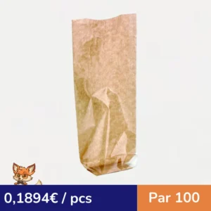 Sac transparent fond cartonné 100 H220mm (par 100)