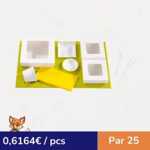 Insert carton vert pour Boites "Kray"  440x270mm H25mm (par 25)