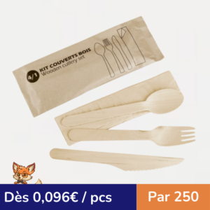 Kits couverts 4/1 : BOIS (par 250)