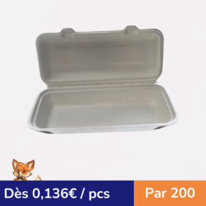 Barquette Panini PULPE Blanche 29x27x3cm (par 200)